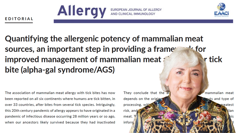 Profesor Sheryl van Nunen - mammalian meat allergy
