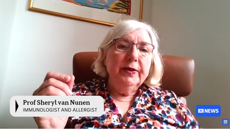 Professor Sheryl van Nunen ABC News