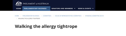 Walking the allergy tightrope