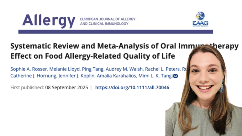 Sophie Rosser published in Allergy